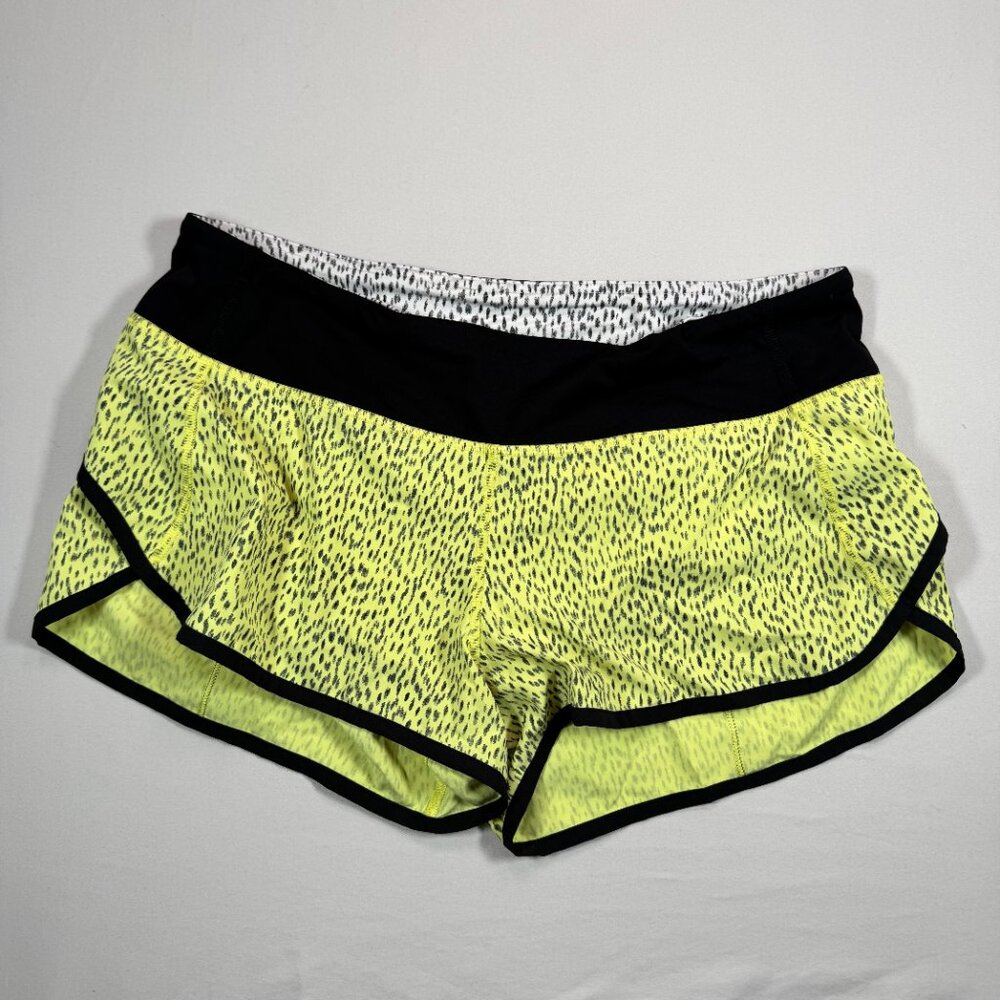 Lululemon Hotty Hot Shorts Neon Speckle Sz 6